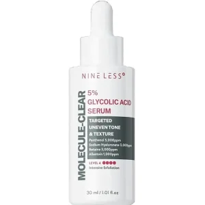 Nine Less Molecule-Clear 5% Glycolic Acid Serum – Szérum-Peeling a Bőr Textúrájának Javítására 30ml Szuper ajánlat