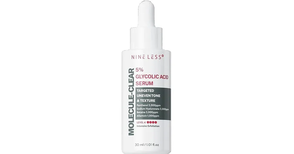 Nine Less Molecule-Clear 5% Glycolic Acid Serum – Szérum-Peeling a Bőr Textúrájának Javítására 30ml Szuper ajánlat