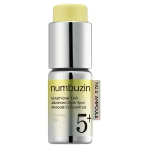 Alacsony ár Numbuzin No.5+ Glutathione TXA Advanced Dark Spot Ampoule Concentrate – Folthalványító Ampulla 10,7g