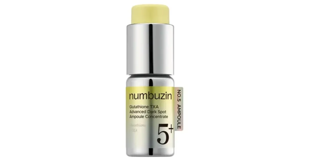 Alacsony ár Numbuzin No.5+ Glutathione TXA Advanced Dark Spot Ampoule Concentrate – Folthalványító Ampulla 10,7g