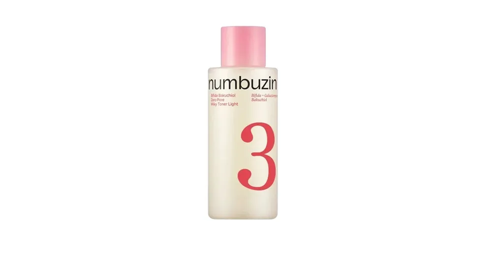 Vedd meg online Numbuzin No.3 Bifida Bakuchiol Zero Pore Milky Toner Light – Könnyű Pórusösszehúzó Tejes Arctonik 200ml