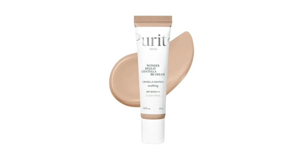 Purito Seoul Wonder Releaf Centella BB Cream 21 Light Beige - BB Krém Ázsiai Gázló Kivonattal 30ml Azonnali szállítás