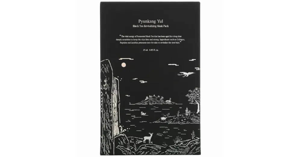 Prémium Pyunkang Yul Black Tea Revitalizing Mask Pack - Ránctalanító és Feszesítő Fátyolmaszk 25ml