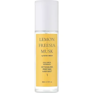 Rated Green Cold Brew Rosemary Detangling Perfume Hair Mist 1 – Illatos Hajpermet "Lemon-Freesia-Musk" 80ml Rendeld meg most