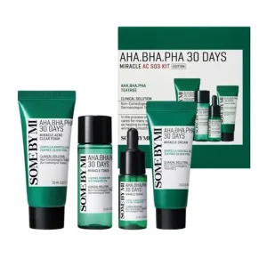 Some By Mi AHA BHA PHA 30 Days Miracle AC SOS Kit - Készlet Pattanásos Bőrre Árengedmény