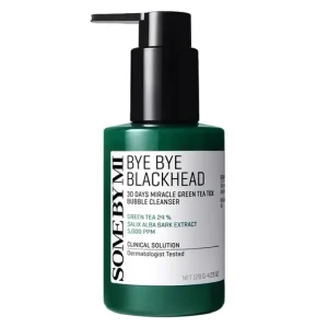 Kiárusítás Some By Mi Bye Bye Blackhead 30 Days Miracle Green Tea Tox Bubble Cleanser - Arctisztító Hab Zöld Tea Kivonattal 120ml