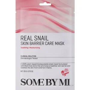 Legkelendőbb Some By Mi Real Snail Skin Barrier Care Mask - Hidrataló Szövetmaszk 1db