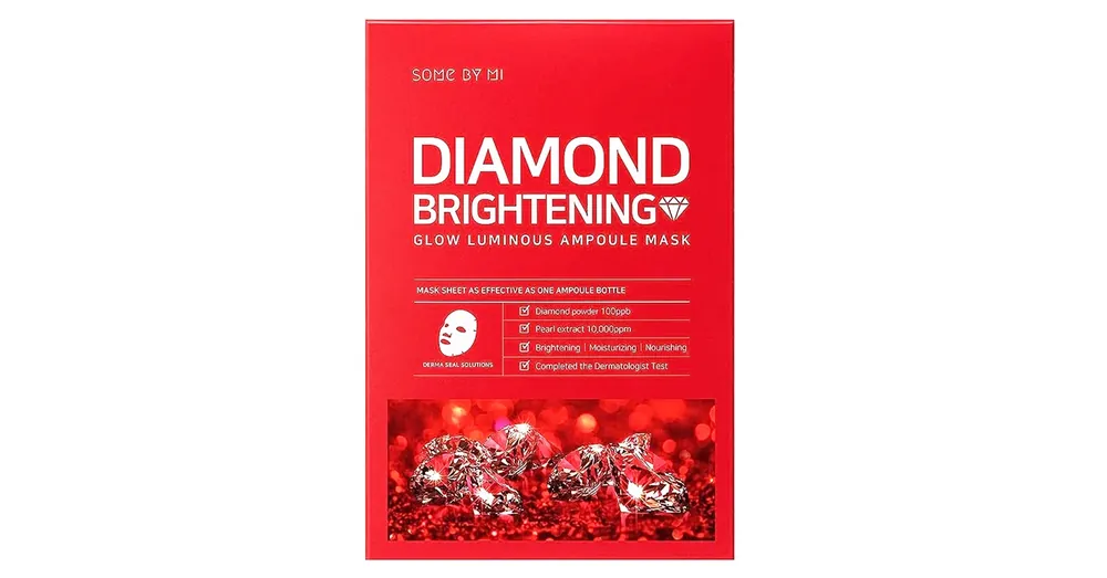 Some By Mi Diamond Brightening Calming Glow Luminous Ampoule Mask - Világosító Ampullamaszk 1db/25ml Azonnali szállítás