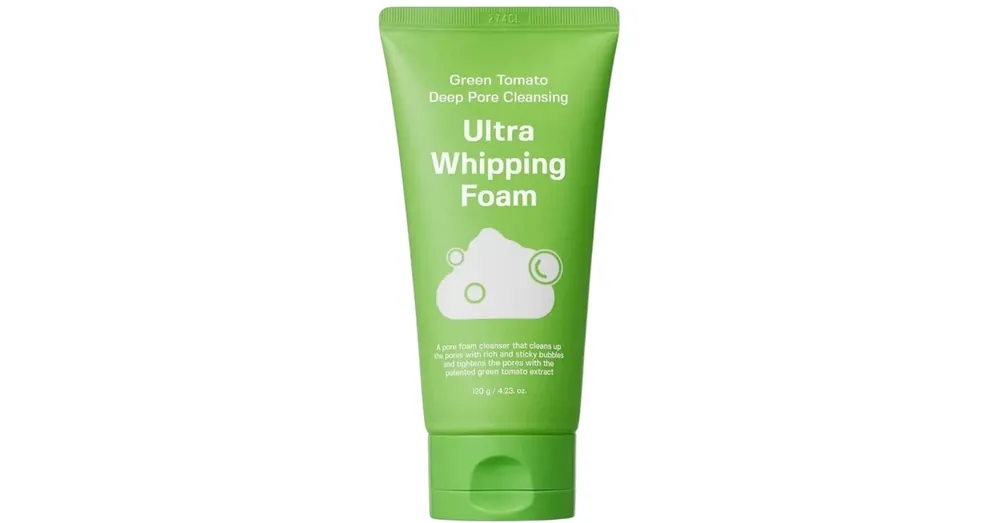 Végkiárusítás Sungboon Editor Green Tomato Deep Pore Cleansing Ultra Whipping Foam – Mélytisztító Hab 120g