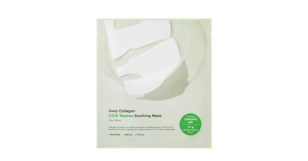 Sungboon Editor Deep Collagen Cica Teatree Soothing Mask – Nyugtató Arcmaszk 1db/37g Legnépszerűbb