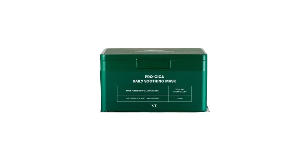 Csak ma VT Cosmetics Cica Daily Soothing Mask - Nyugtató Szövetmaszk Ázsiai Centellával 30db