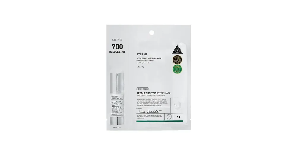 VT Cosmetics Reedle Shot 700 2-Step Mask - Kétfázisú Arcmaszk Mikrotűkkel 1.5 + 25g Prémium