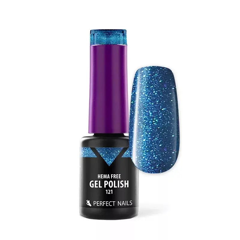 Vásárlói kedvenc Perfect Nails Hema Free Gél Lakk 4ml - 121 Nordic Blue