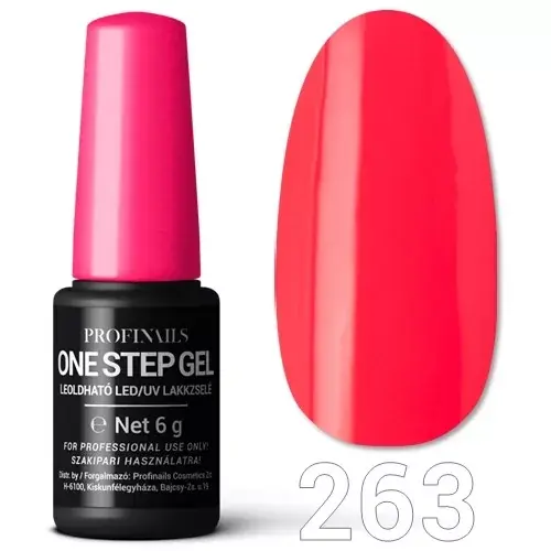 Biztonságos fizetés Profinails One Step Gel LED/UV lakkzs 6gr No.263