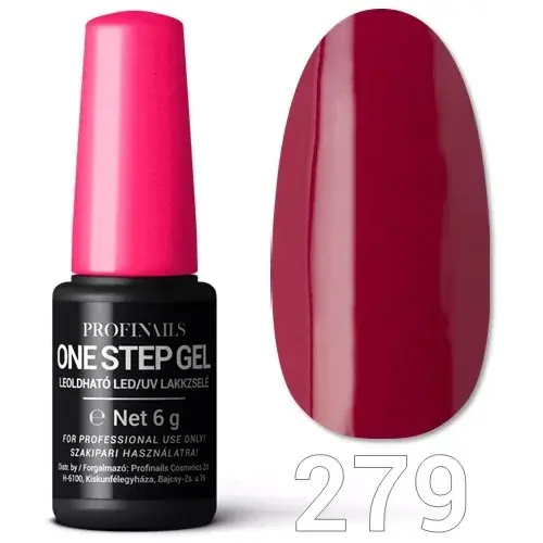 Profinails One Step Gel LED/UV lakkzs 6gr No.279 Legnépszerűbb