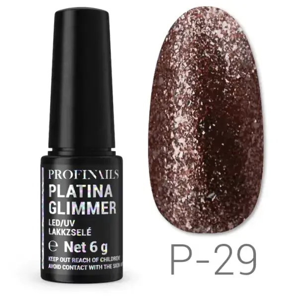 Ajánlat Profinails Platina Glimmer LED/UV lakkzselé 6gr P-29