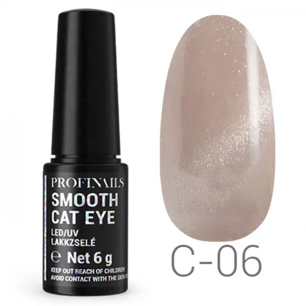 Ne maradj le Profinails Smooth Cat Eye LED/UV lakkzselé 6gr C-06