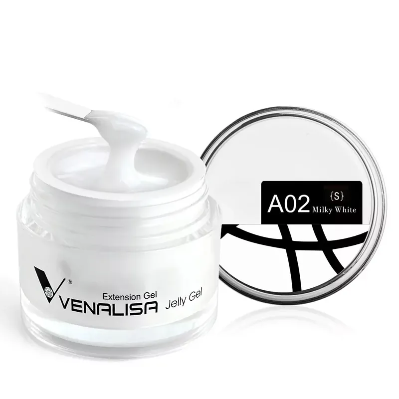 Expressz kézbesítés Venalisa Hard Jelly Gel - Építőzselé 15ml - A02 Milky White