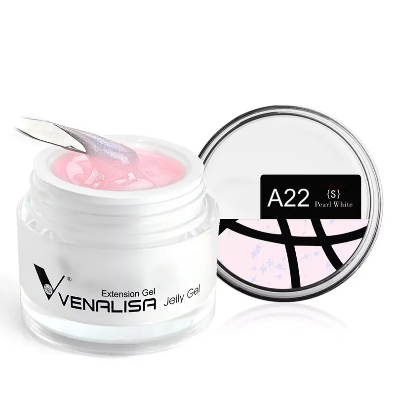 Biztonságos fizetés Venalisa Hard Jelly Gel - Építőzselé 15ml - A22 Pearl White