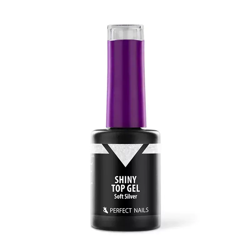 Perfect Nails Shiny Top Gel - Soft Silver 8ml Azonnali szállítás