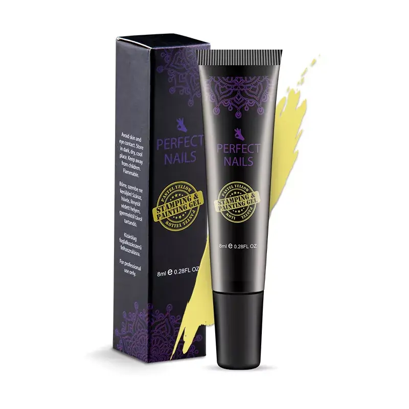Gyors szállítás Perfect Nails Festő- és Nyomdazselé (2 in 1) - Pasztel Sárga
