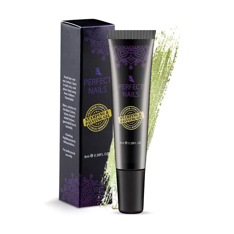 Perfect Nails Festő- és Nyomdazselé (2 in 1) Csillámos Citrus Expressz kézbesítés
