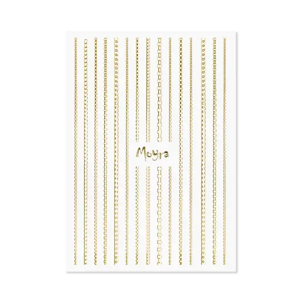 Bestseller Moyra Körömdíszítő csík CHAIN Gold