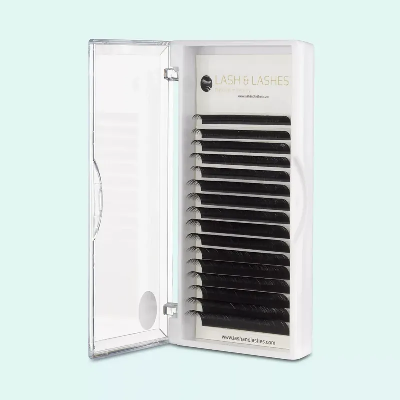 Biztonságos vásárlás Lash and Lashes Super Silk Mega Volume Műszempilla - 16 Soros - 8-14 Mix, 0,04mm - C ív