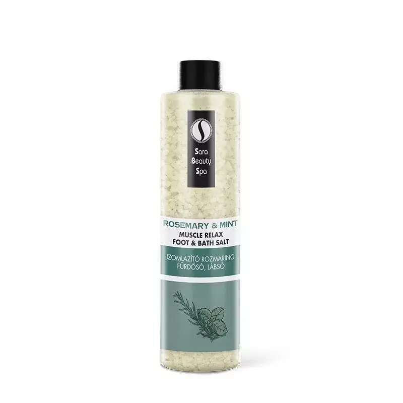 Kihagyhatatlan ajánlat Sara Beauty Spa Izomlazító Fürdősó és Lábáztató Só - Rozmaring & Wintergreen 330g
