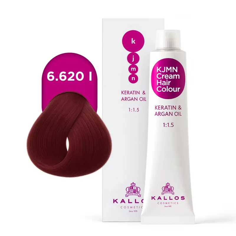 Korlátozott ajánlat Kallos - KJMN Krém Hajfesték Rubin Vörös 6.620 I 100ml