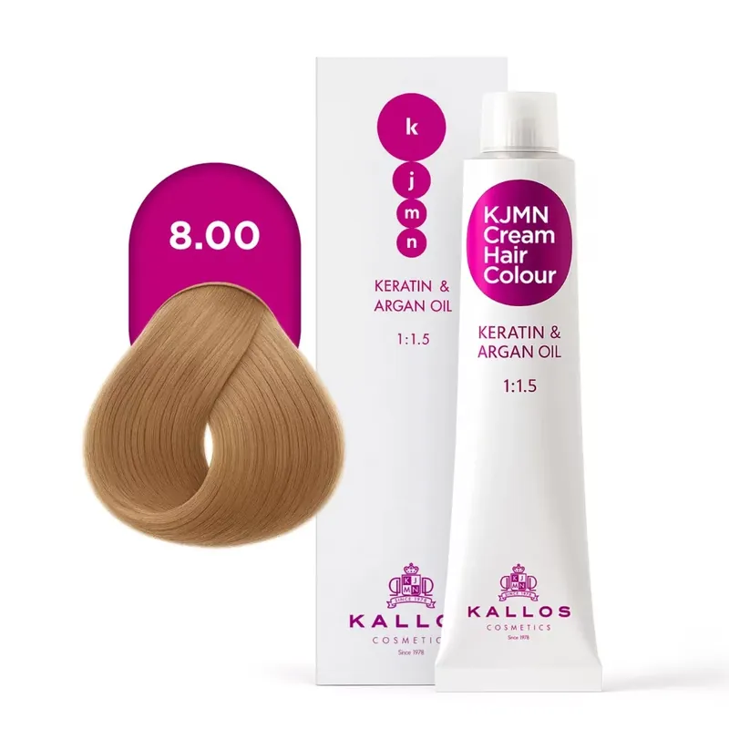 Kallos - KJMN Krém Hajfesték Világos Szőke Plusz 8.00 100ml Biztonságos fizetés