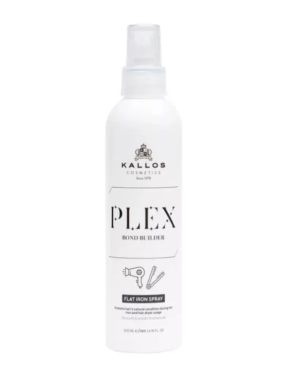 Kallos Plex Bond Builder Flat Iron spray növényi protein és peptid komplex-szel 200ml Biztonságos vásárlás