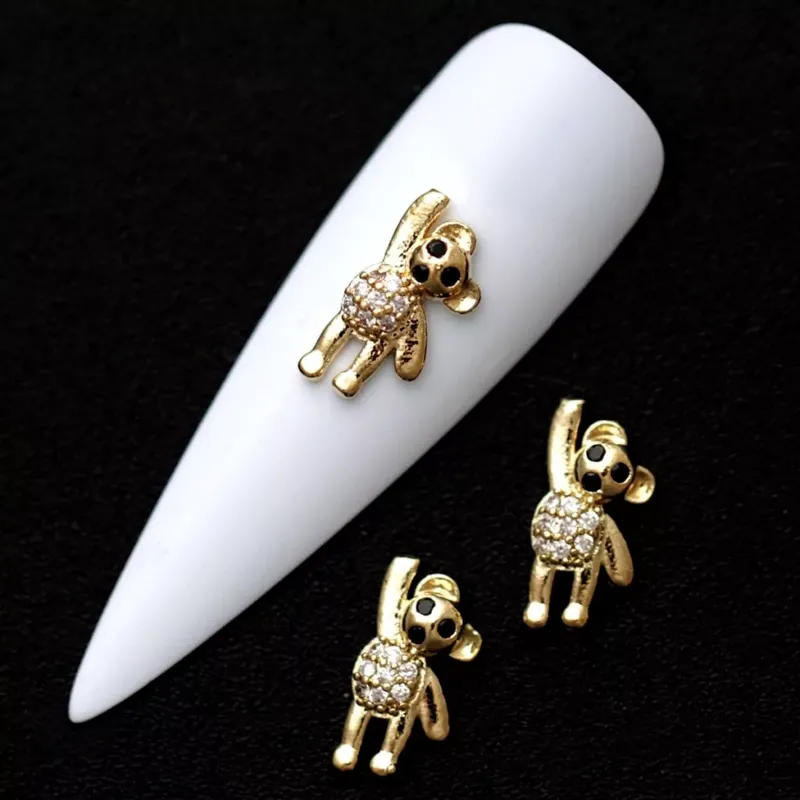 Zodiac - Körömékszer Cirkóniaköves Maci 12x7mm - 2db Árengedmény