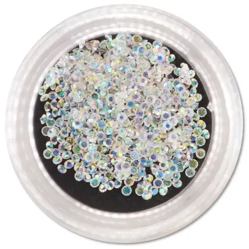 Profi Nails Pixie kristálykő tégelyben 500 db Crystal AB s1 Szuper akció