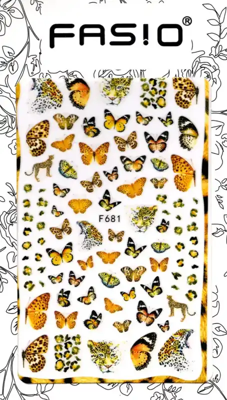 Körömmatrica 3D Fasio / F681 Gyors szállítás
