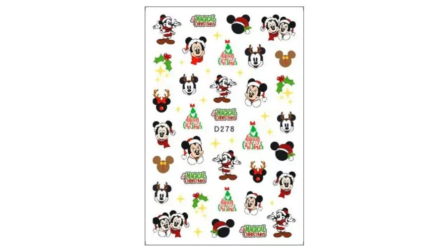 Niiza Körömmatrica - D278 Karácsony Mickey Ne maradj le