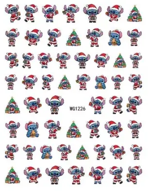 Gyors kiszállítás Niiza Körömmatrica - Stitch WG1226