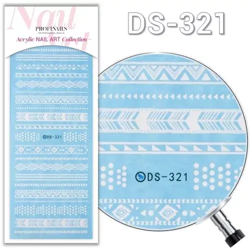 Profinails Acrylic Nail Art matrica DS-321 * Szuper ajánlat