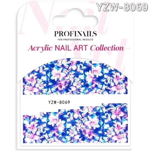 Korlátozott ajánlat Profinails Acrylic Nail Art matrica YZW-8069 *