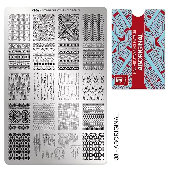 Biztonságos fizetés Moyra nyomdalemez No.038 Aboriginal *