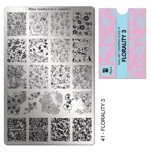 Gyors kiszállítás Moyra nyomdalemez No.041 Florality 3