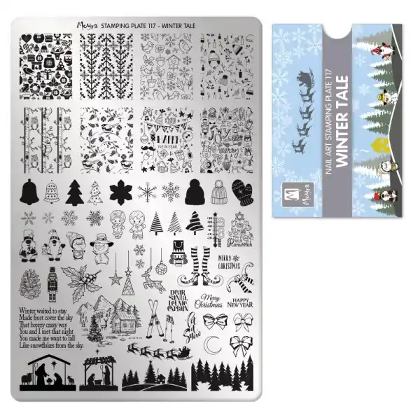 Korlátozott ajánlat Moyra nyomdalemez No.117 Winter Tale