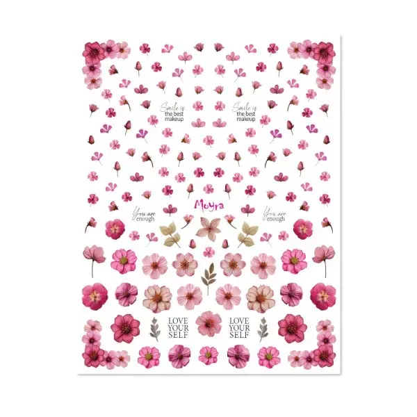 Moyra Vizes Matrica Válogatás No. 15 Dried Flowers Pink Nézd meg most