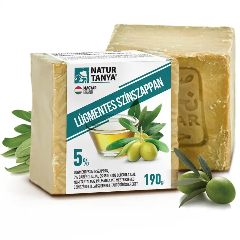 Legkelendőbb Natur Tanya – Lúgmentes színszappan – 5% Babérfaolaj és 95 % Olívaolaj – 200g
