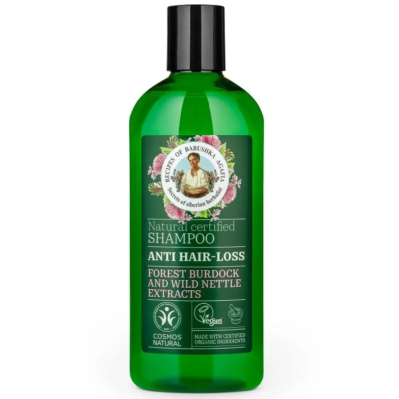 Babushka Agafia Hajhullás elleni sampon erdeibojtorján- és vadcsalán-kivonattal – 260ml Gyors szállítás