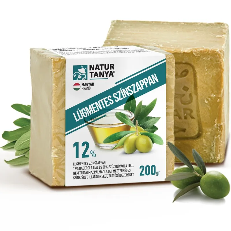 Csak ma Natur Tanya Lúgmentes szíriai olíva színszappan 12% babérfaolajjal – 200g