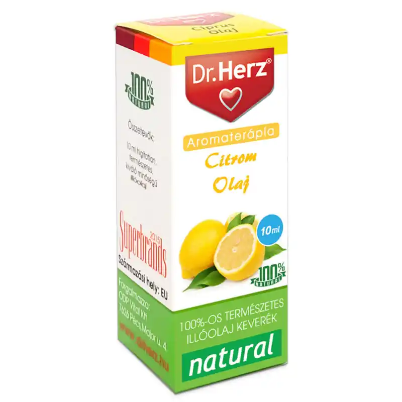Dr. Herz Citrom illóolaj – 10ml Korlátozott ajánlat