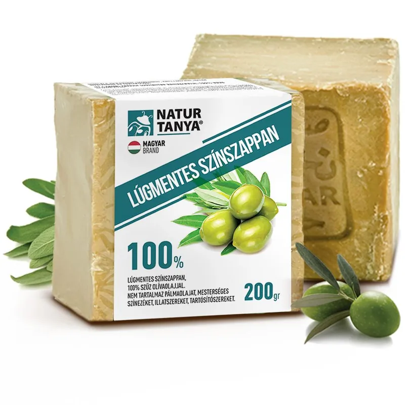Natur Tanya Lúgmentes színszappan 100% szűz olívaolajjal – 200g Bestseller
