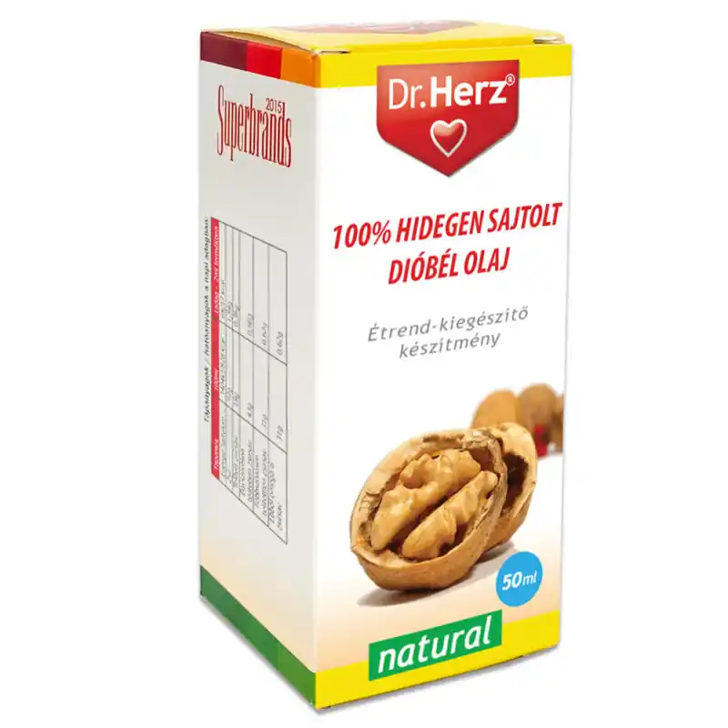 Dr. Herz 100% Hidegen Sajtolt Dióbél olaj – 50ml Vedd meg most