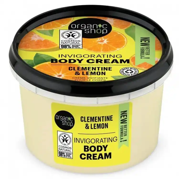 Organic Shop Élénkítő testápoló krém mandarinnal és citrommal – 250ml Szezonális akció